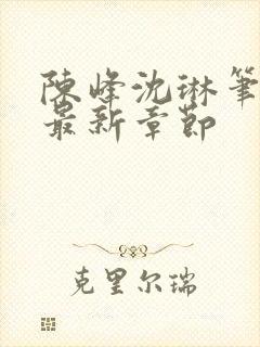 陈峰沈琳笔趣阁最新章节