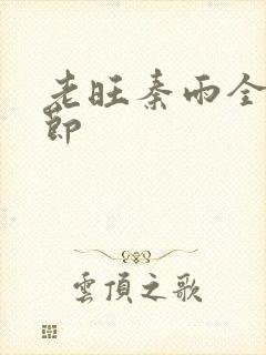 老旺秦雨全部章节