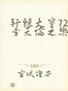 轩辕大宝720章天伦之乐封面