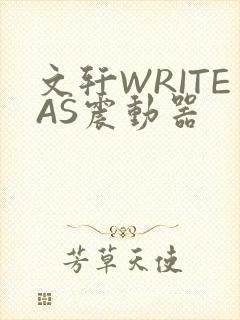 文轩WRITEAS震动器封面