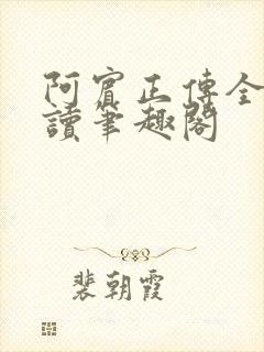 阿宾正传全文阅读笔趣阁封面