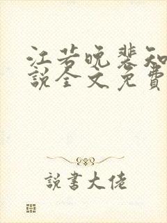 江若晚裴知煜小说全文免费阅读封面