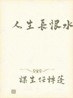 人生长恨水长东封面