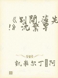 《别闹,薄先生!》沈繁星