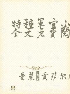 特种军官小小妻全文免费阅读