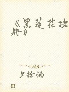 《黑莲花攻略手册》封面