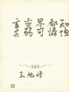 玄灵界都知道我柔弱可怜但能打txt下载