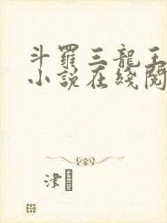 斗罗三龙王传说小说在线阅读