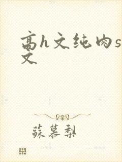 高h文纯肉sm文