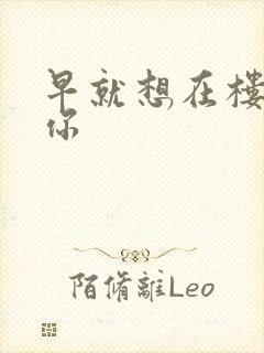 早就想在楼梯要你