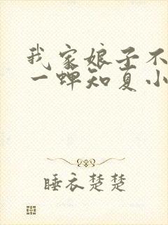 我家娘子不对劲一蝉知夏小说最新章节列表