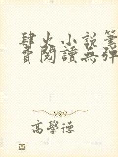 肆火小说笔趣免费阅读无弹窗封面