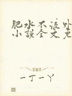 肥水不流外人田小说全文免费阅读1