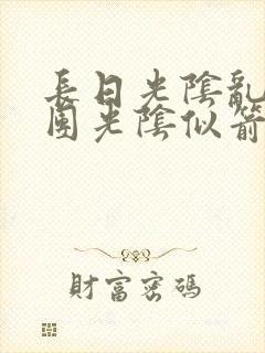 长日光阴乱作一团光阴似箭笔渺