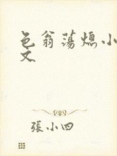 色翁荡熄小说全文封面