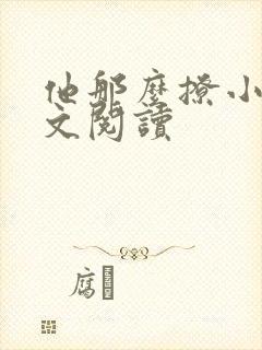 他那么撩小说全文阅读封面