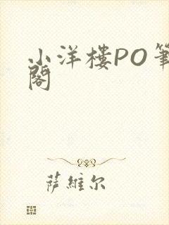 小洋楼PO笔趣阁封面
