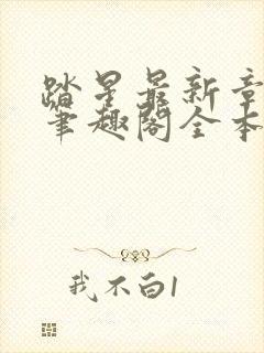 踏星最新章节 笔趣阁全本小说封面