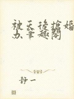 被天后抢婚怎么办笔趣阁封面