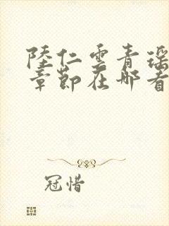 陆仁云青瑶最新章节在哪看