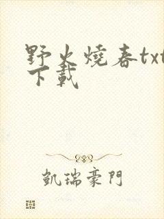 野火烧春txt下载