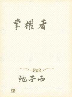 掌权者封面