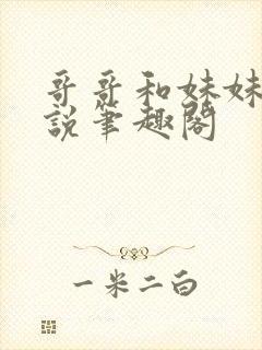 哥哥和妹妹的小说笔趣阁