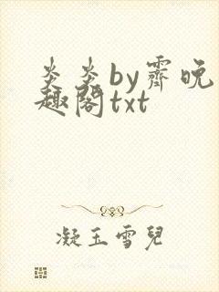 炎炎by霁晚笔趣阁txt