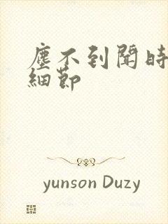 尘不到闻时顶腰细节