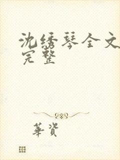 沈绣琴全文阅读完整