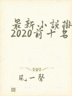 最新小说排行榜2020前十名
