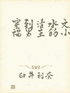 穿到清水文里造福男主的小说