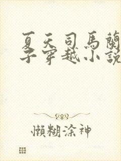 夏天司马兰九皇子穿越小说笔趣阁