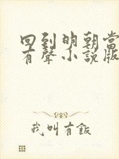 回到明朝当王爷有声小说版