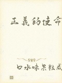 正义的使命小说