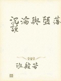 沉沦与堕落的小说