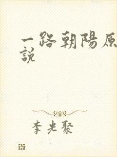一路朝阳原著小说封面