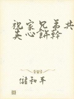 祝家兄弟共享后夹心饼干