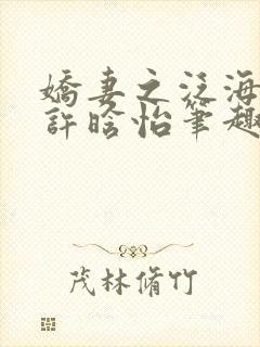 娇妻之泛海之舟许晗怡笔趣阁