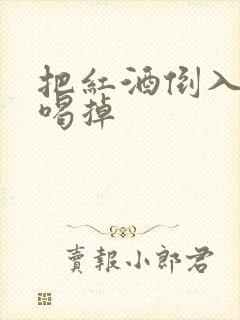 把红酒倒入b里喝掉