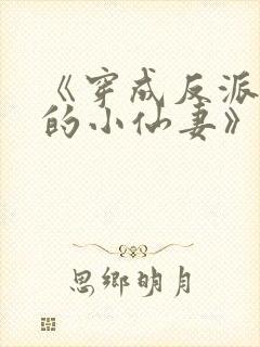 《穿成反派大佬的小仙妻》封面