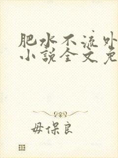 肥水不流外人田小说全文免费阅读全本免