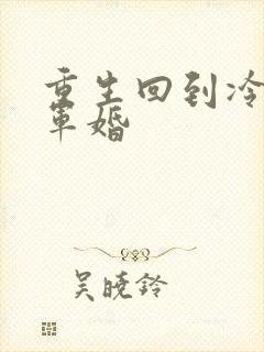 重生回到冷战前军婚