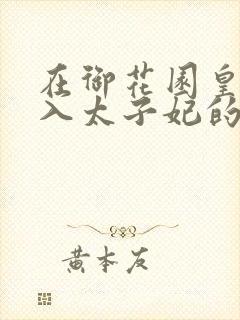 在御花园皇上进入太子妃的小说