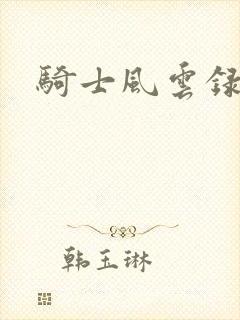 骑士风云录封面