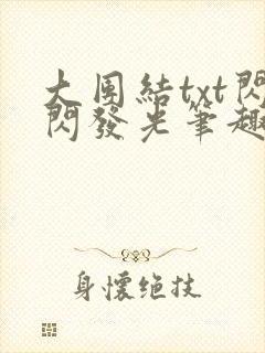 大团结txt闪闪发光笔趣阁