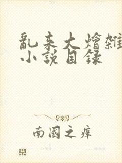 乱来大烩杂肉欲小说目录封面