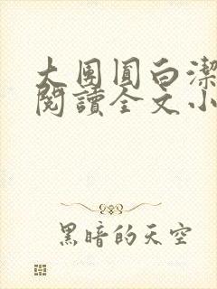 大团圆白洁免费阅读全文小说
