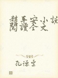 赵平安小说免费阅读全文