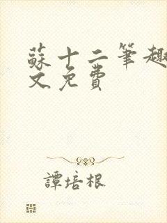 苏十二笔趣阁全文免费